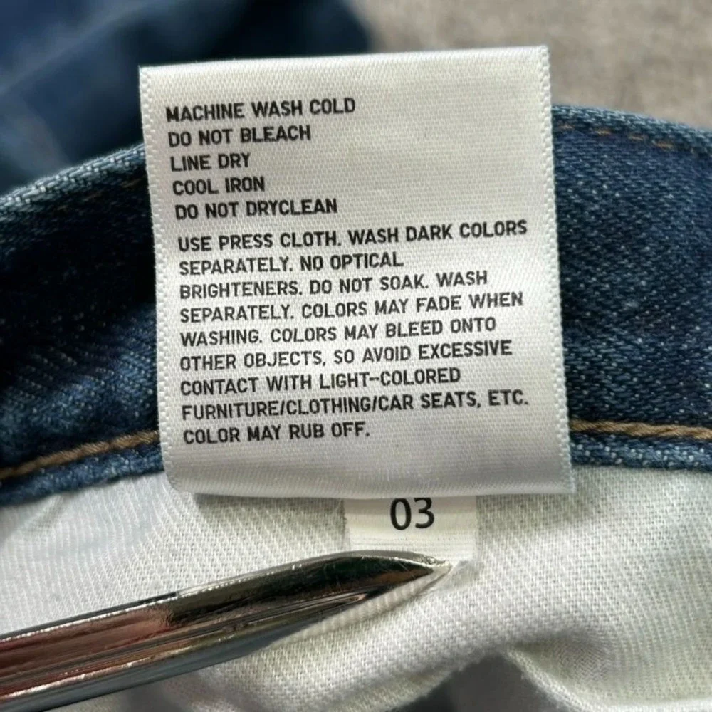 Uniqlo Red Line Kaihara‎ Selvedge Denim Jeans Mens 32x32 Slim Straight Fit Japan